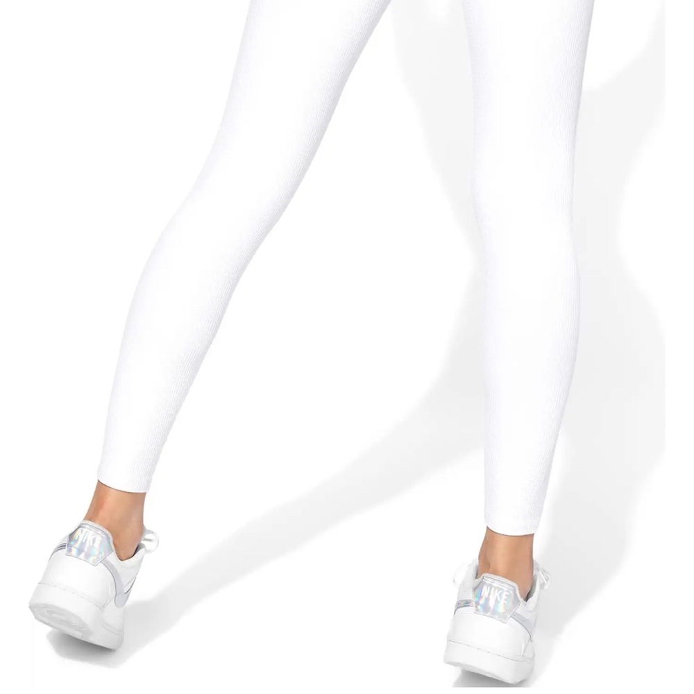 EleVen by Venus Williams White Textured Leggings - Picture 5 of 6